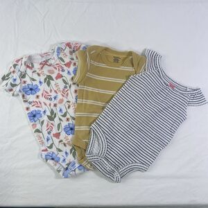 Assorted Onesie/ Carters-Simple Joy-Gerber/ Floral Stripes Hearts / Newborn